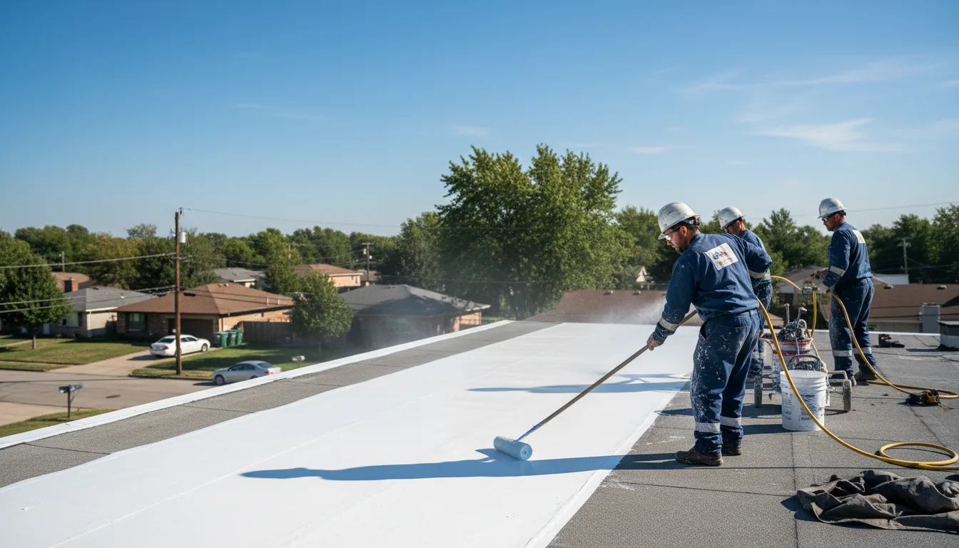 Commercial roof coating in Numidia, PA near me